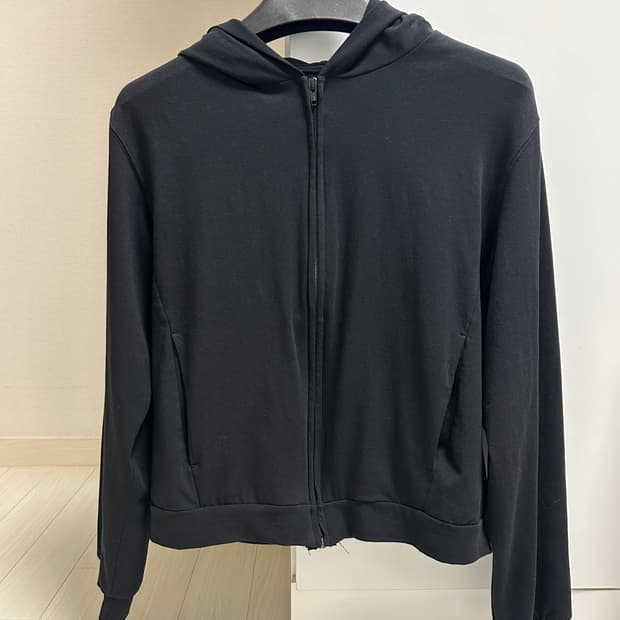 Mudule lounge hoodie zipup 2size black
