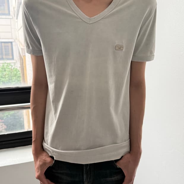 00s Dolce&Gabbana panel destroyed tee