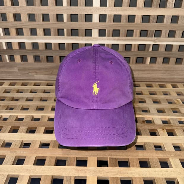 폴로 레더스트랩 퍼플 캡