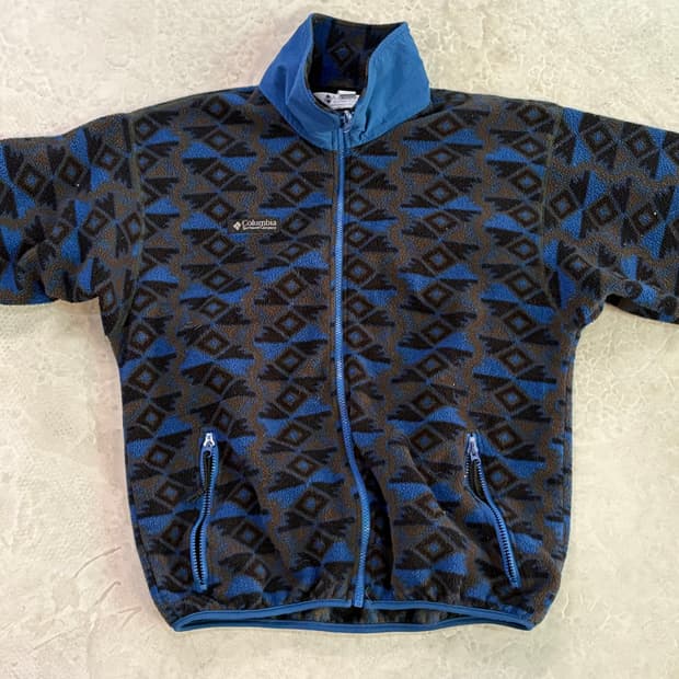 90s USA 콜롬비아 아즈텍 플리스 후리스