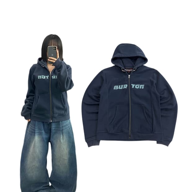 BURTON 버튼 올드스쿨 스케이터 후드집업