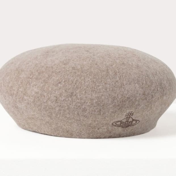 비비안웨스트우드 울 베레모 모카브라운 (베이지)