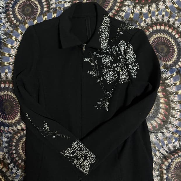 유일 매물 빈티지 큐빅 가디건