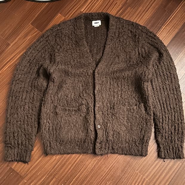obey 가디건 브라운 M