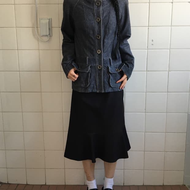 Belted high neck jacket