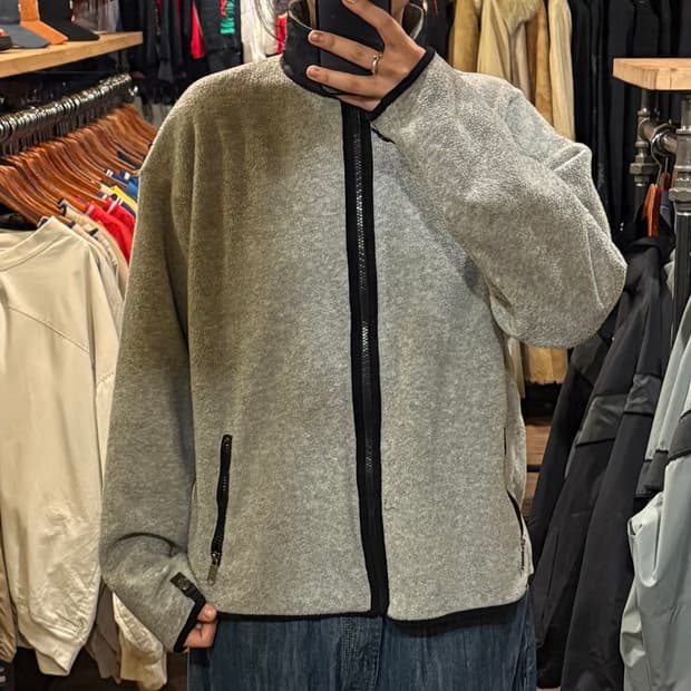 [HI] VTG 플리스 집업 그레이