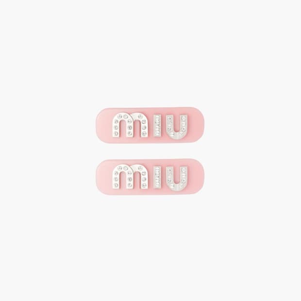 미우미우 메탈 헤어핀 (1개, 정품)