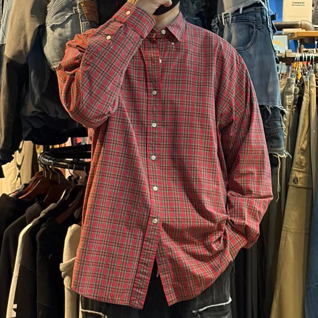 [No.9]Polo 폴로 체크 긴팔셔츠