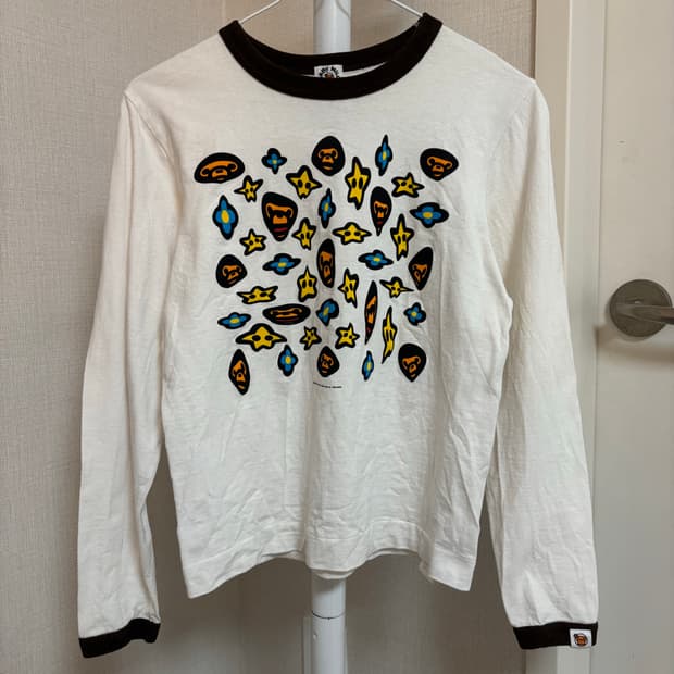 Bape 베이프 모노그램 링거 롱슬리브 링거티 