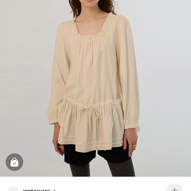 썸웨어버터 adel cream blouse 크림 블라우스 