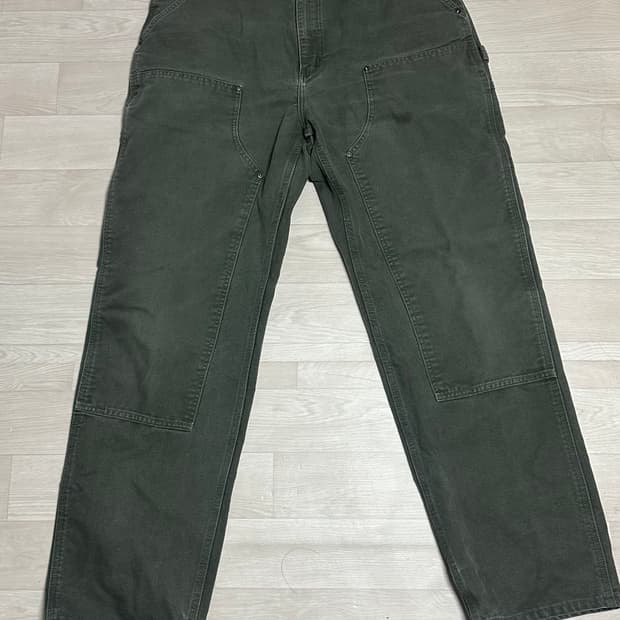 칼하트 B136 모스그린 36*34 실측 약 35인치 더블니