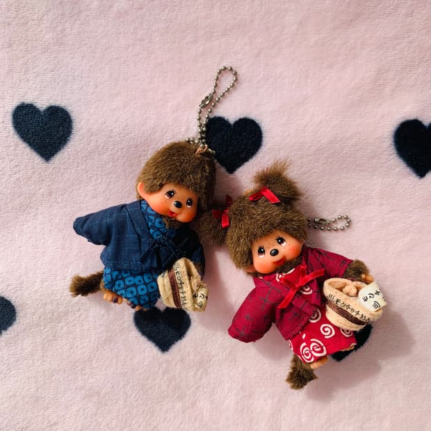 ♨️2001 온천 2세트 몬치치 키체인