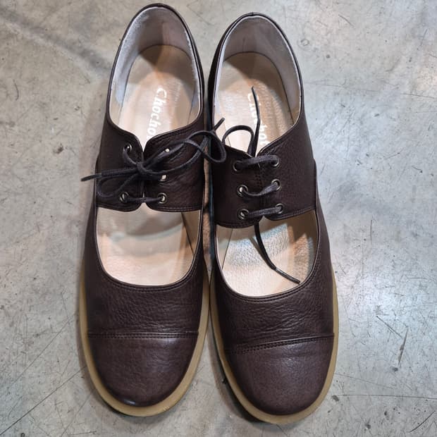 Chocho 초코 브라운 레이스업 단화