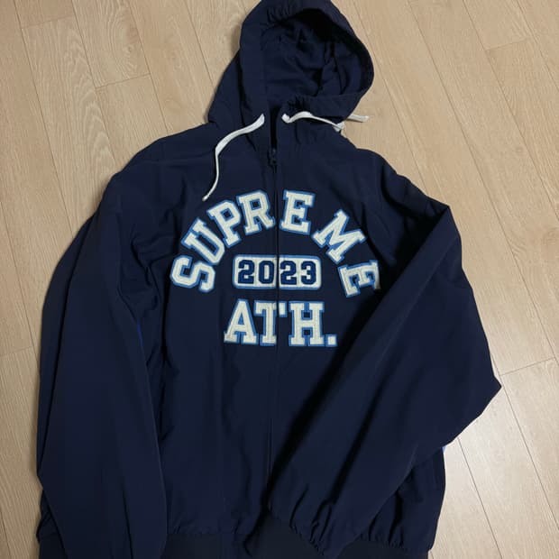 [xl] 슈프림 아플리케 후드 트랙 자켓