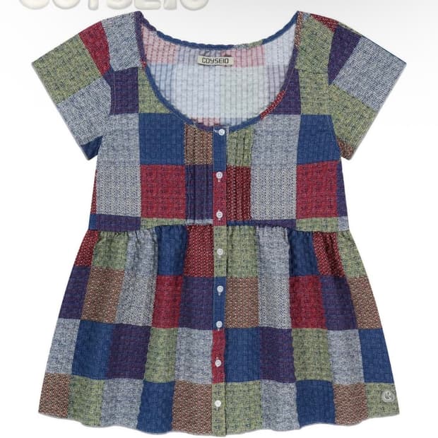 코이세이오 패치 블라우스