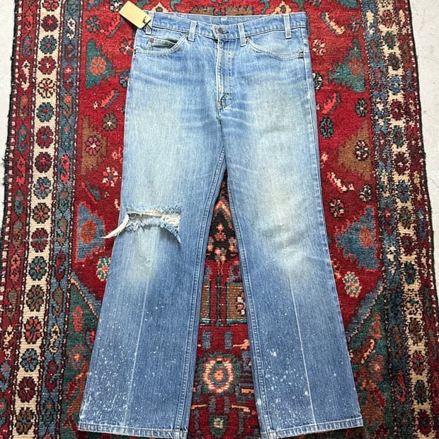 80’s USA Made 리바이스 517 오렌지탭 부츠컷 플레어진