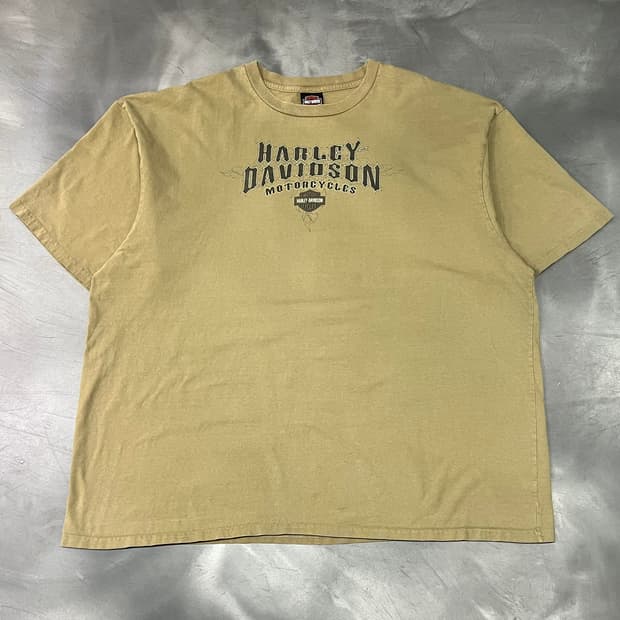  USA 할리데이비슨 크롬 프린팅 반팔티 y15705