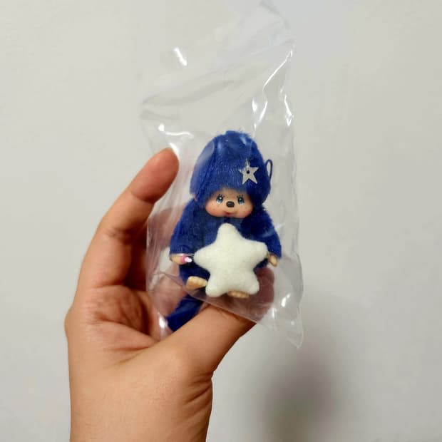 초초레어) 야광별 몬치치 미니키링