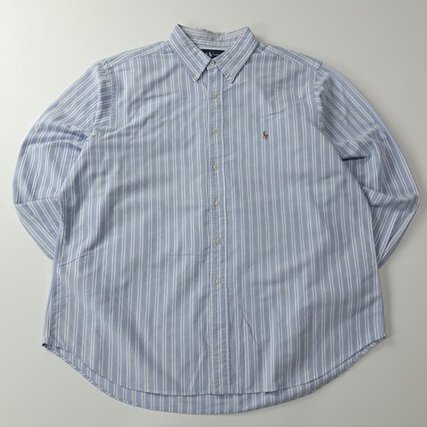 CJ402 2XL 폴로 00s 블루 스트라이프 셔츠 남방