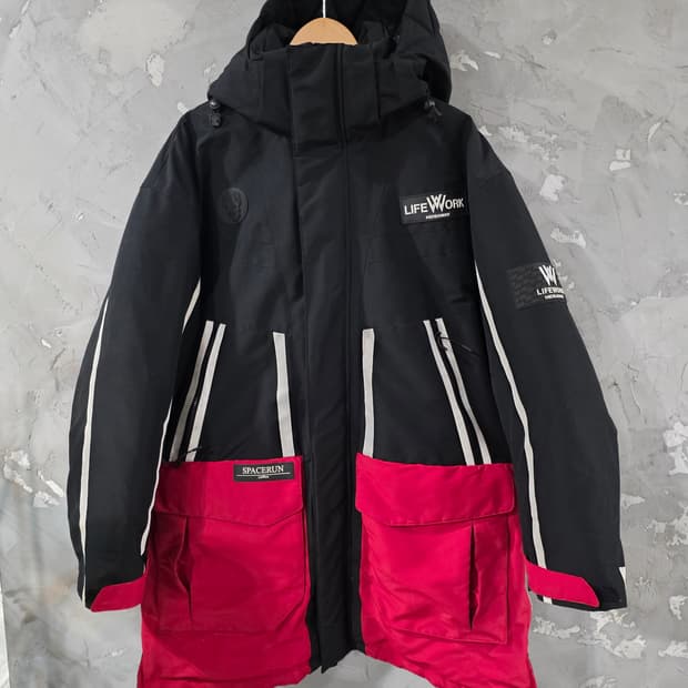 라이프워크 오버핏 구스다운 패딩 실측110