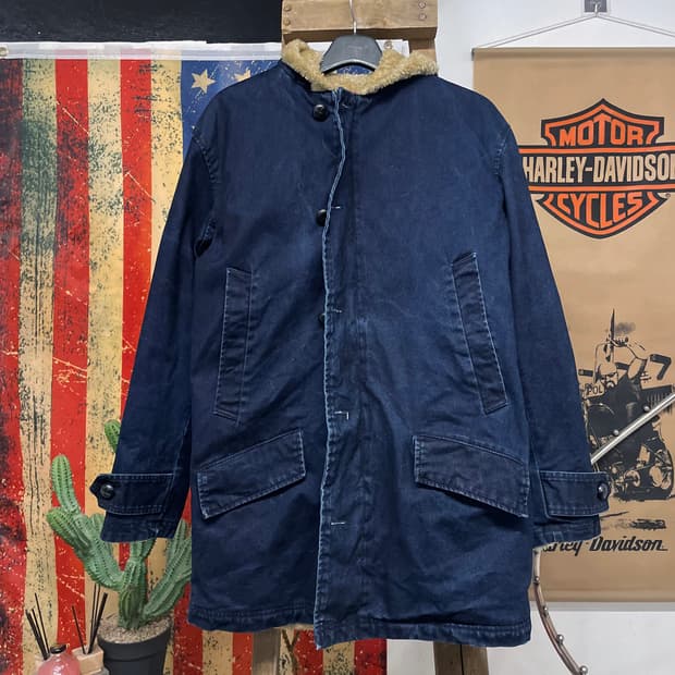 리바이스 레드 탭 쉐르파 캔버스 워크 야상 자켓