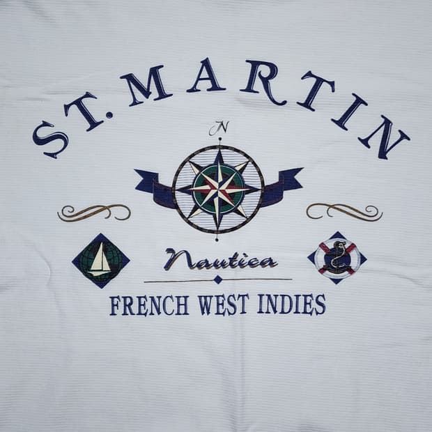 90s USA Cal Cru ST.MARTIN Nautica  티셔츠89