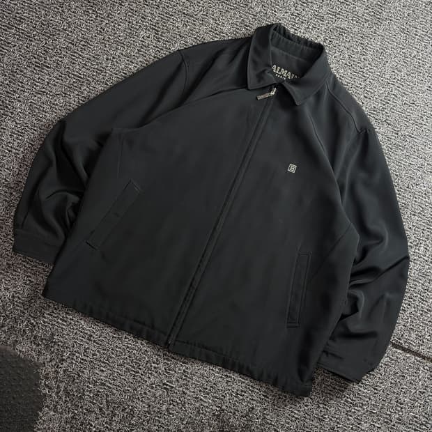 90s 발망 아카이브 블루종 자켓 블랙 3937