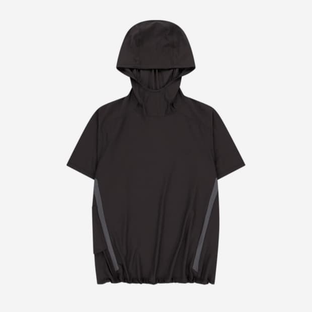 산산기어 후디드 포켓 티셔츠 브라운