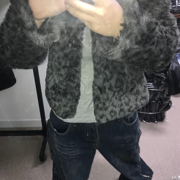 빈티지 Gap 레오파드 퍼자켓