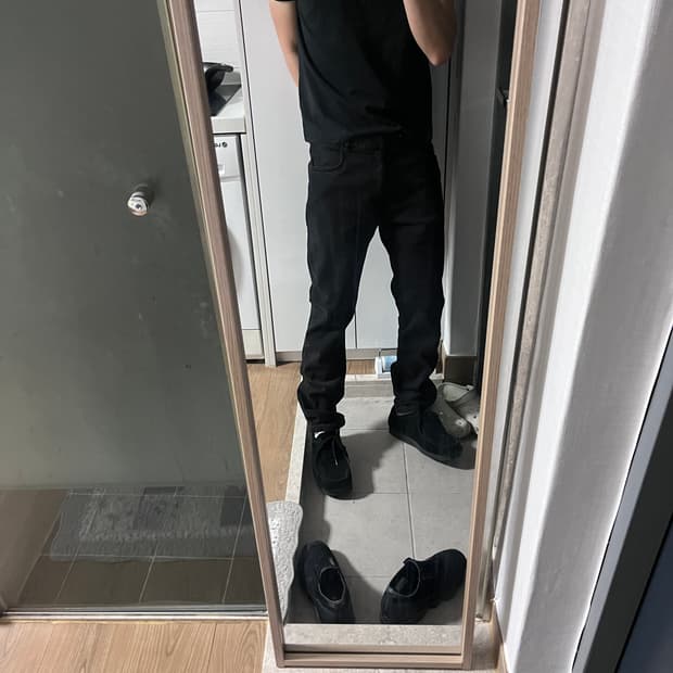 마르지엘라 블랙 데님 팬츠