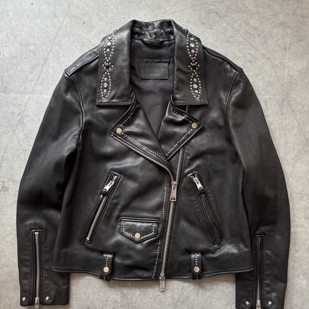 ALLSAINTS 올세인츠 루나 스터드 바이커 자켓