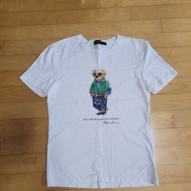정품 폴로 랄프로렌 폴로베어 티셔츠 화이트