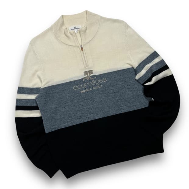 courreges sport futur minimal knitwear