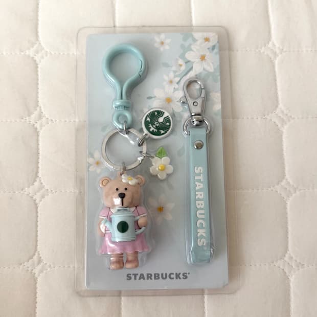 스타벅스 베어리스타 체리블라썸 키링