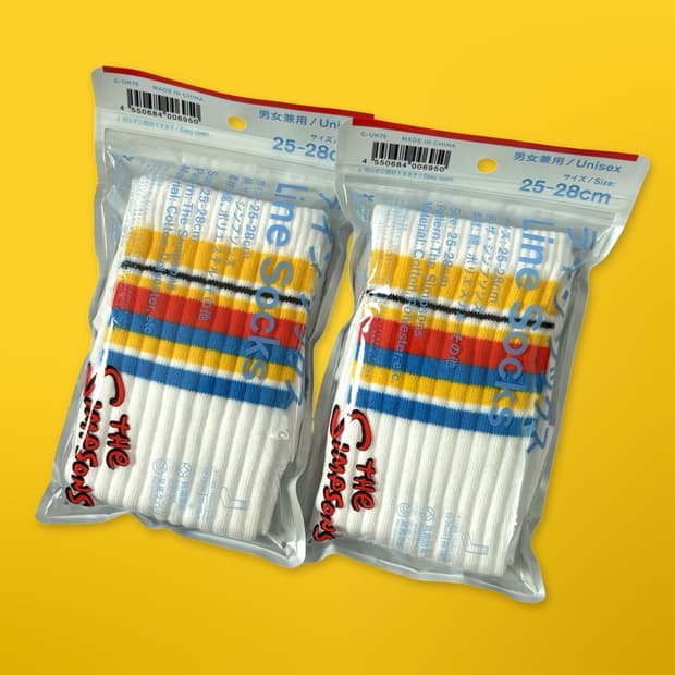 새상품) 패밀리마트x심슨 남성양말 2ea 세트