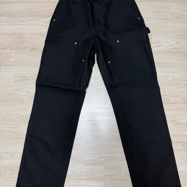 칼하트 더블니 블랙 b01 31x32