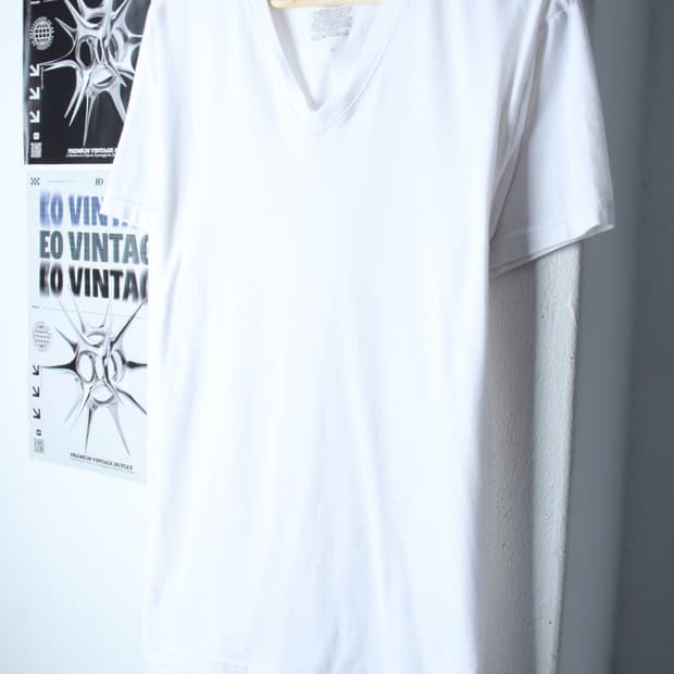 (L-XL) 폴로 랄프로렌 반팔 티셔츠 브이넥 화이트 포니-H30122