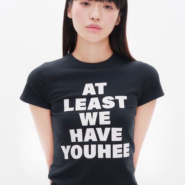 YOUHEE LETTERING T-SHIRT BLACK