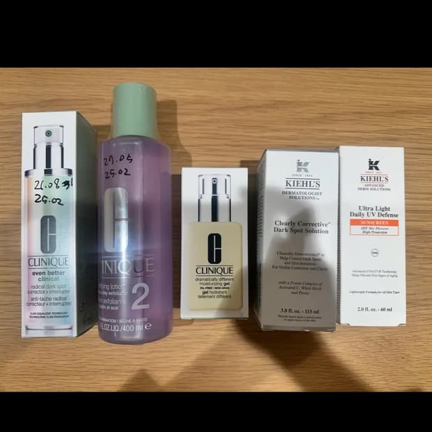[미개봉 새상품] 크리니크 & 키엘 토너, 로션, 에센스, 선크림