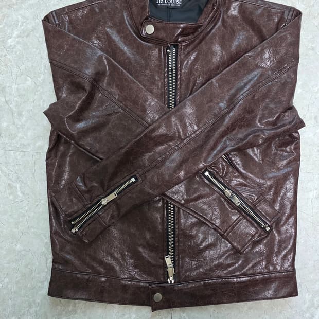 브라운 레더자켓