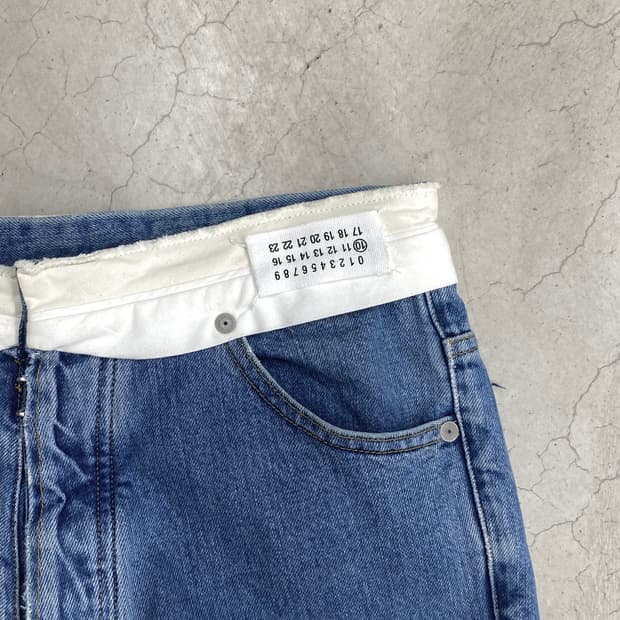 메종 마르지엘라 폴드 오버 데님