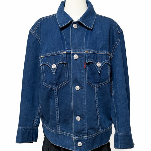 리바이스 TYPE1 데님 자켓 L 인디고 빈티지 클래식 트러커