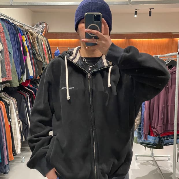 노티카 플리스 후드 집업