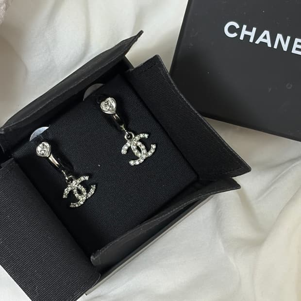 샤넬 하트 이어링 귀걸이 