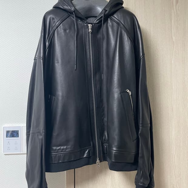 준지 24fw 289 가죽후드 마원, 52사이즈