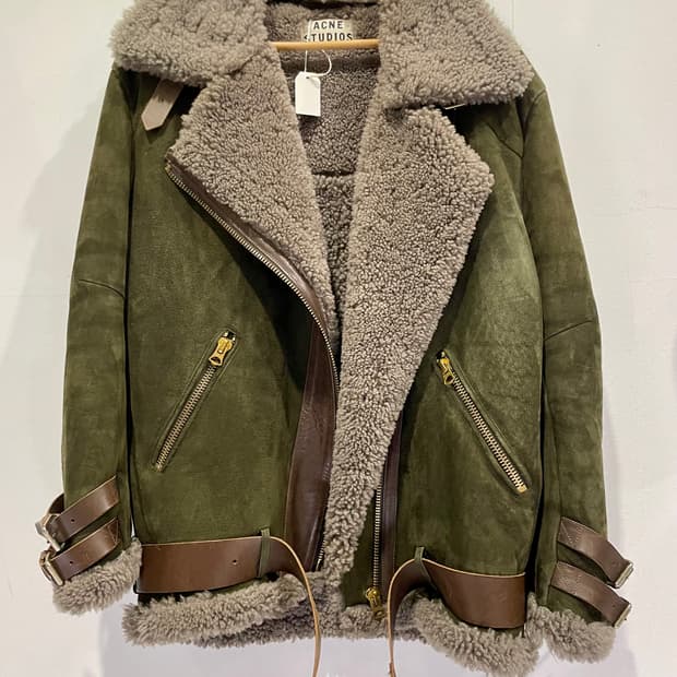 아크네 스튜디오 Velocite 무스탕 자켓 38 정품