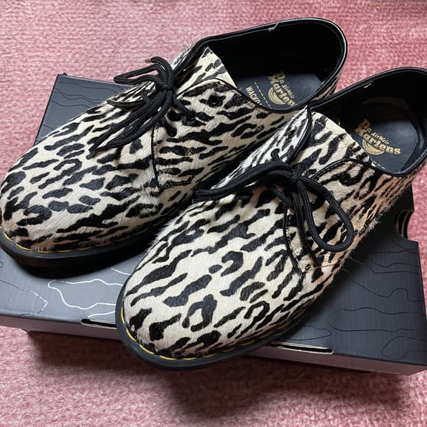 닥터마틴 1461 와코마리아 블랙앤화이트 타이거카모 송치