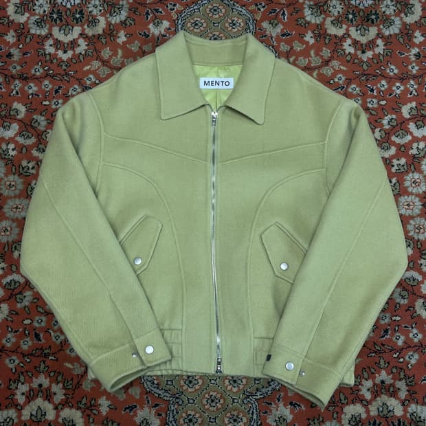 [FREE] 멘토 Mento 민트 울 자켓