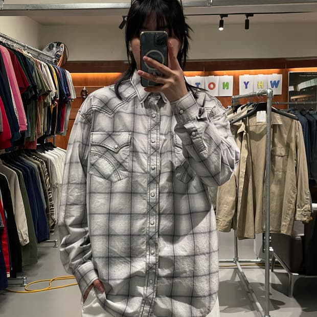 빈티지 웨스턴 셔츠