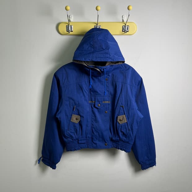 Moncler 몽클레어 빈티지 블루 스키 크롭 자켓 